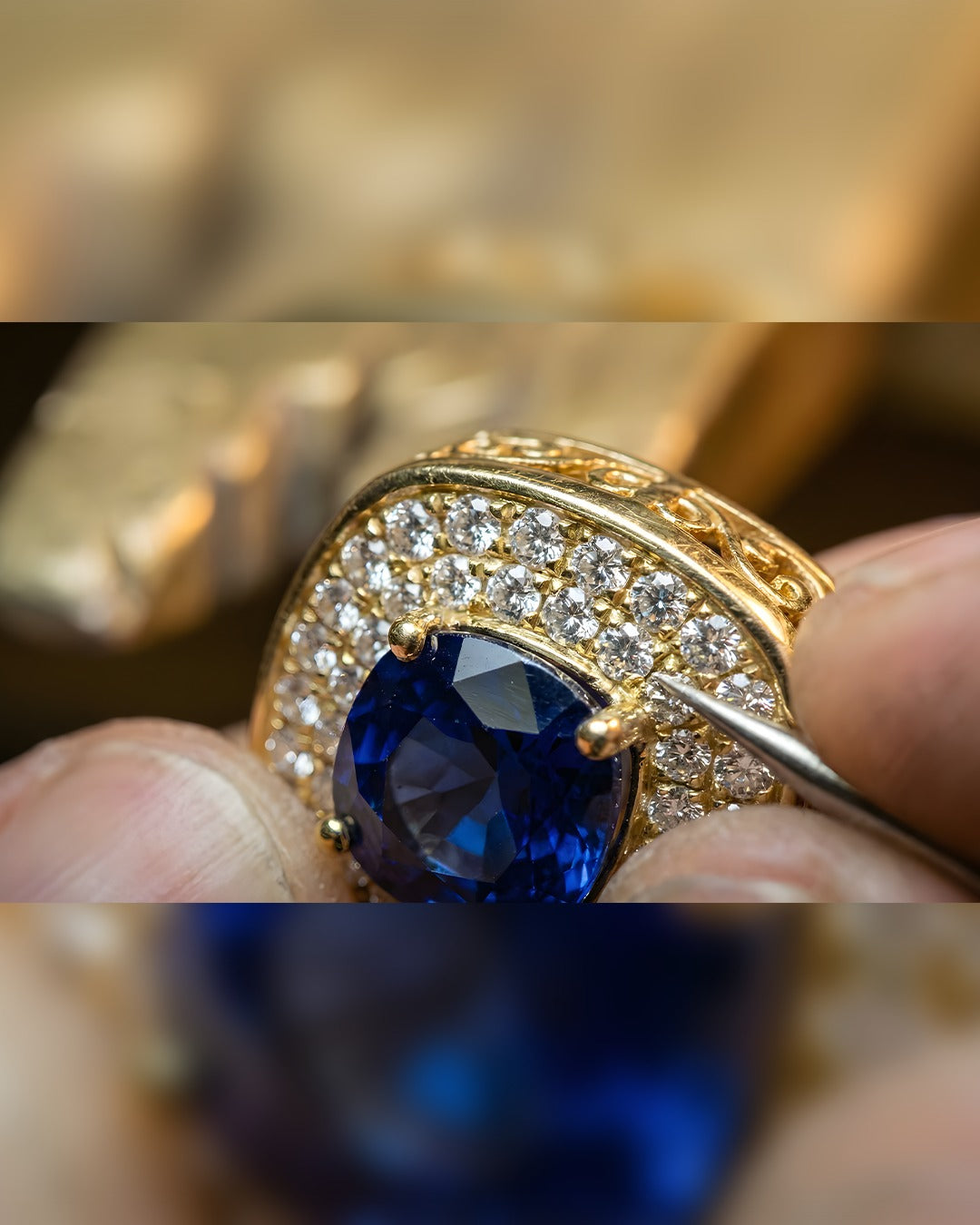 Peace of Life Kolye - 6 ct Mavi Safir 18K Altın
