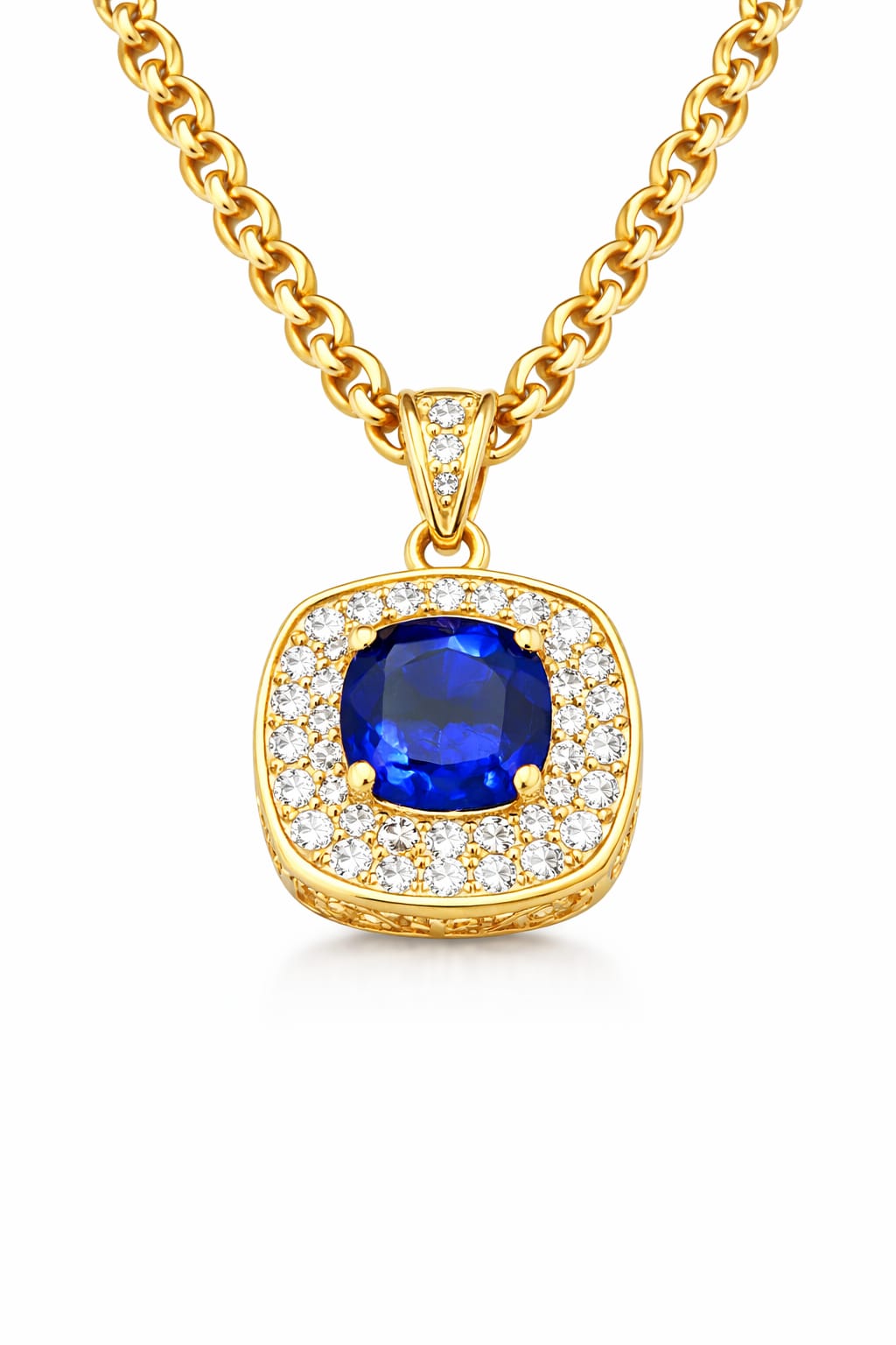 Peace of Life Kolye - 6 ct Mavi Safir 18K Altın